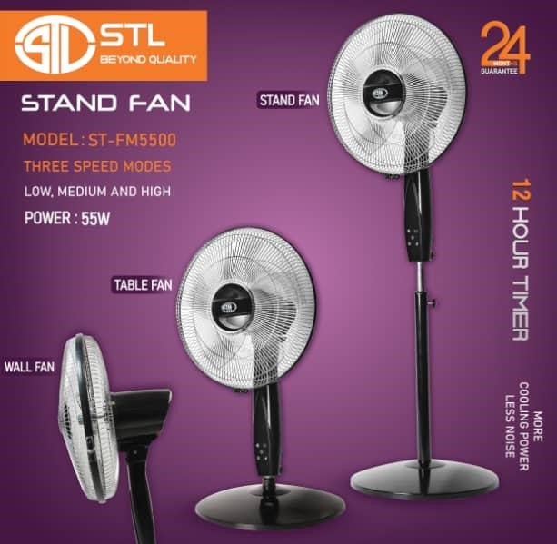 پنکه برقی استیال STL ST-FM5500 | سهمنظوره با ریموت و صفحه لمسی
